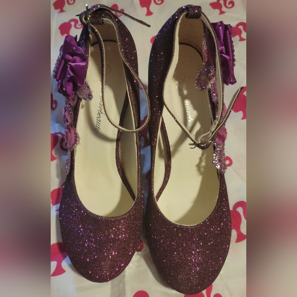 Get More Beauty Glitter Platform Stiletto High Heeled Shoes View 4